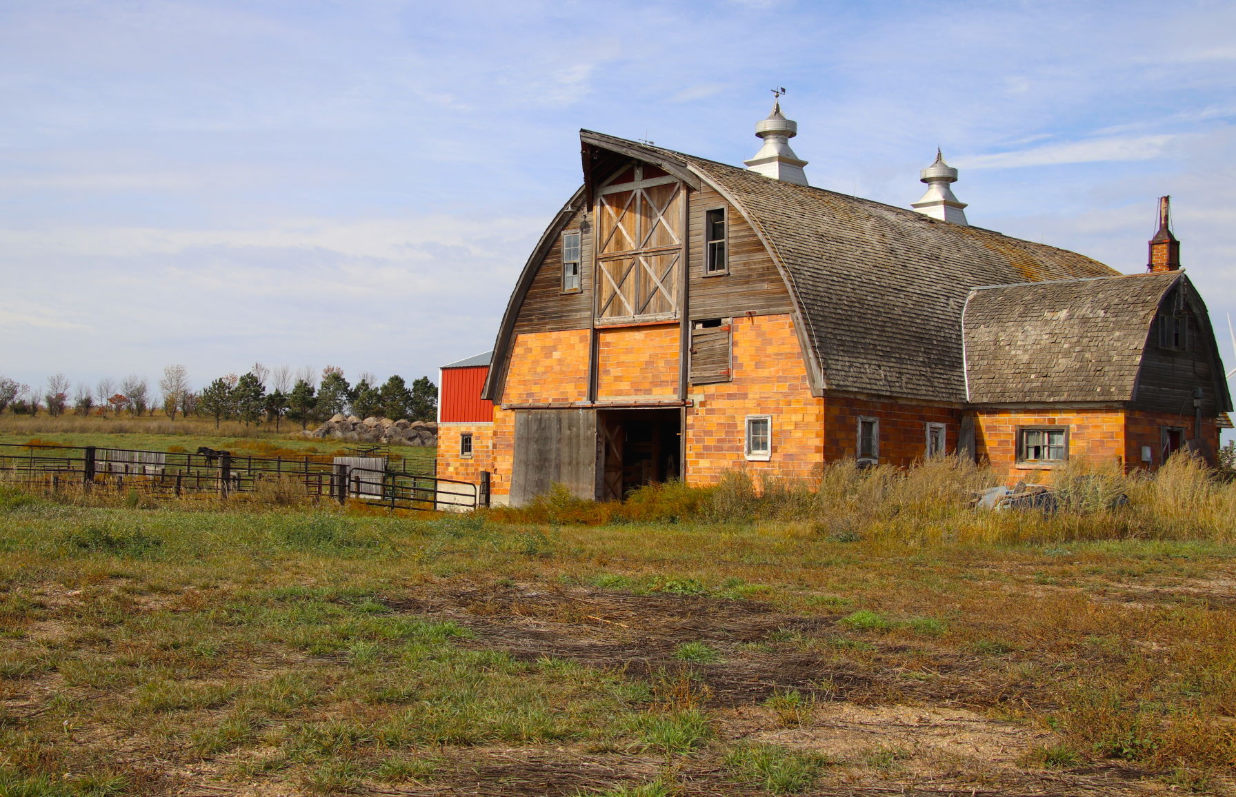 Old, Brick Barn